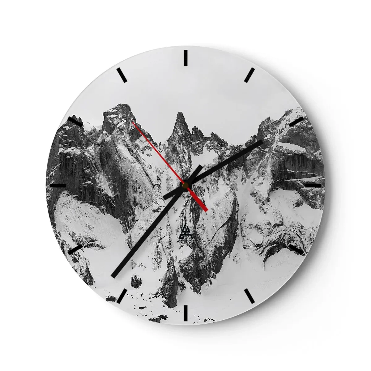 Wandklok - Klok - Granieten gevaarlijke nok - 40x40 cm