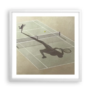 Poster in een witte lijst - Jezelf overwinnen - 50x50 cm