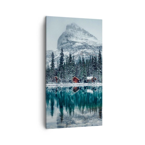 Schilderen op canvas - Canadese stilte - 45x80 cm