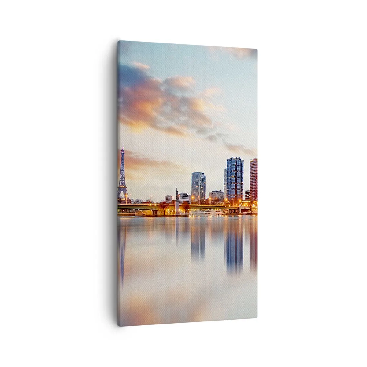 Schilderen op canvas - De monumentale rust van Parijs - 55x100 cm