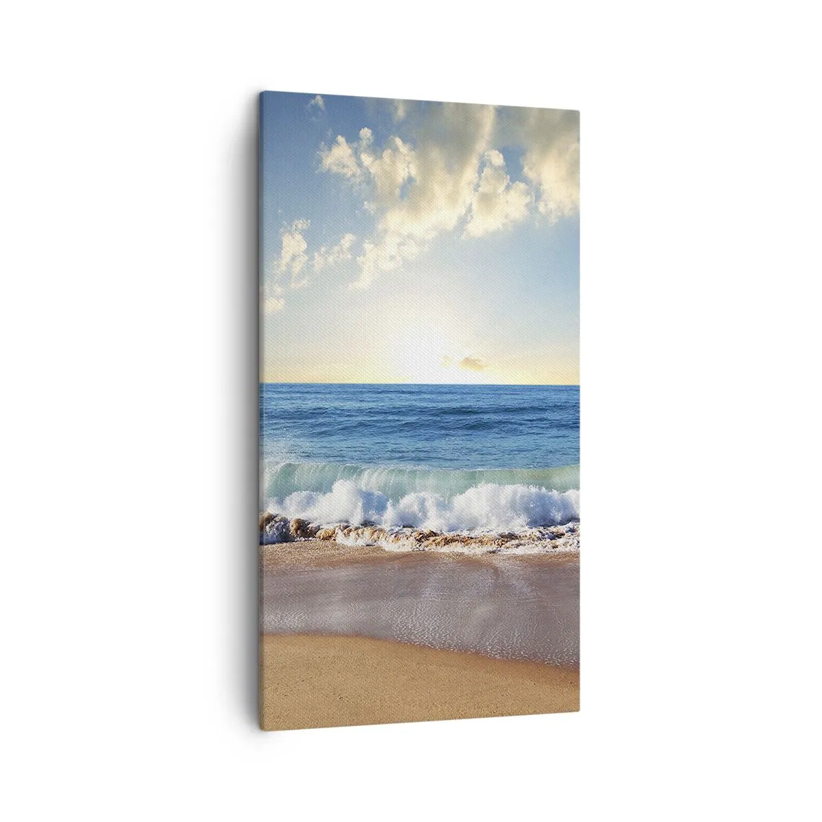 Schilderen op canvas - Beweging en stilte tegelijk - 45x80 cm