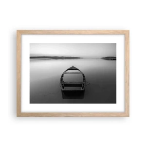Een poster in een licht eiken lijst - Verlangen en melancholie - 40x30 cm