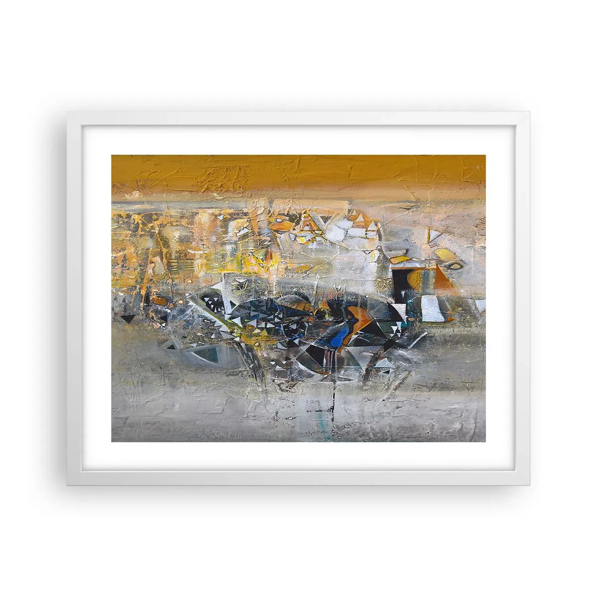 Poster in een witte lijst - Alles komt goed - 50x40 cm