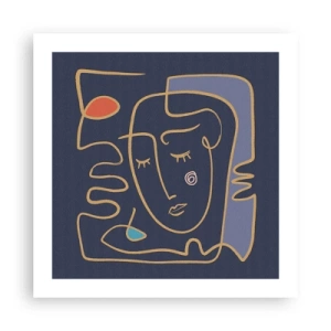 Poster - In nadenken - 50x50 cm