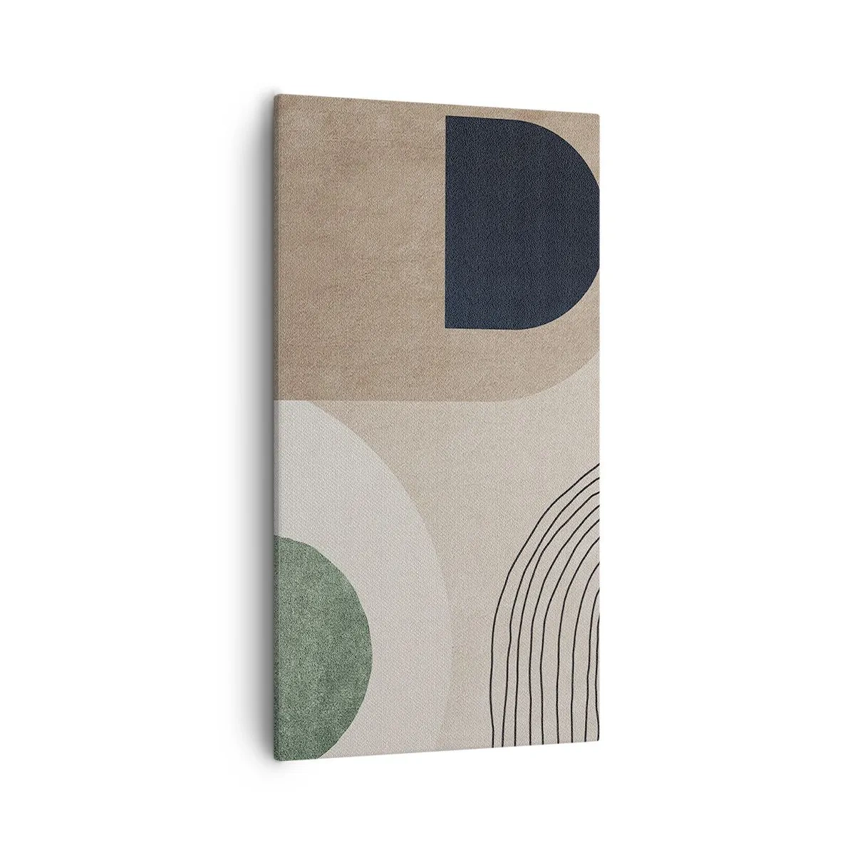 Schilderen op canvas - De zachtheid van het ovaal - 55x100 cm