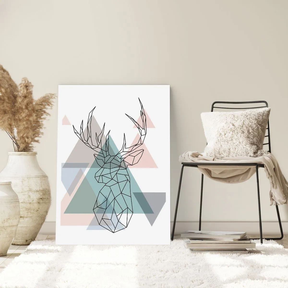 Poster - In een geometrisch bos - 70x100 cm