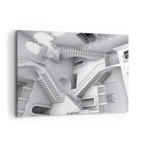 Schilderen op canvas - De paradoxen van de ruimte - 120x80 cm