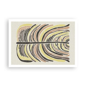 Poster - Abstractie vol leven - 100x70 cm