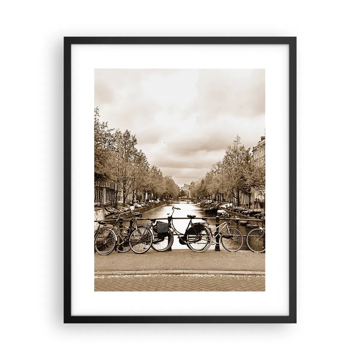 Poster in een zwarte lijst - Hollandse sfeer - 40x50 cm
