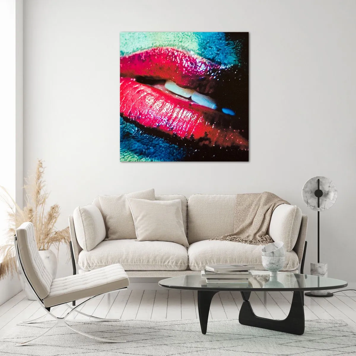 Schilderen op glas - Sensueel en verontrustend - 50x50 cm