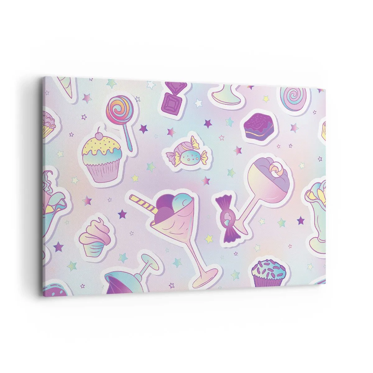 Schilderen op canvas - Dat het elke dag een verjaardag zou zijn - 120x80 cm