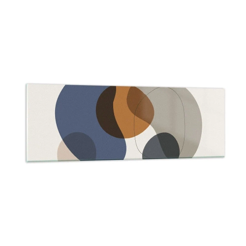 Schilderen op glas - Kleur druppels - 90x30 cm