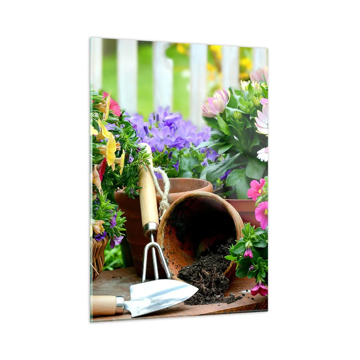 Schilderen op glas - Zofia's tuin - 50x70 cm