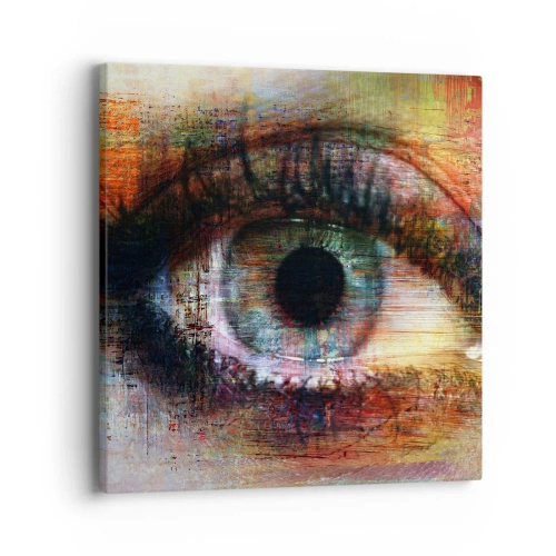 Schilderen op canvas - Je kunt in de ziel kijken - 40x40 cm