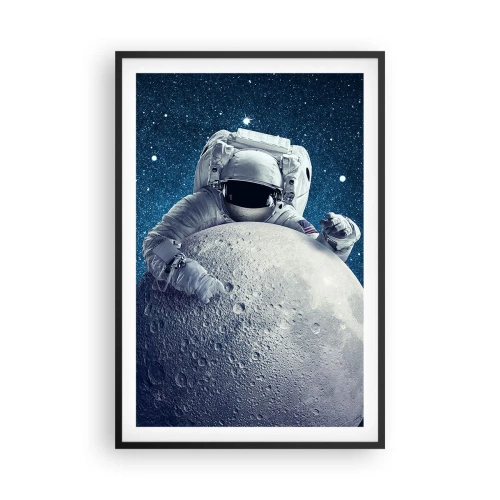 Poster in een zwarte lijst - Ruimte grappenmaker - 61x91 cm
