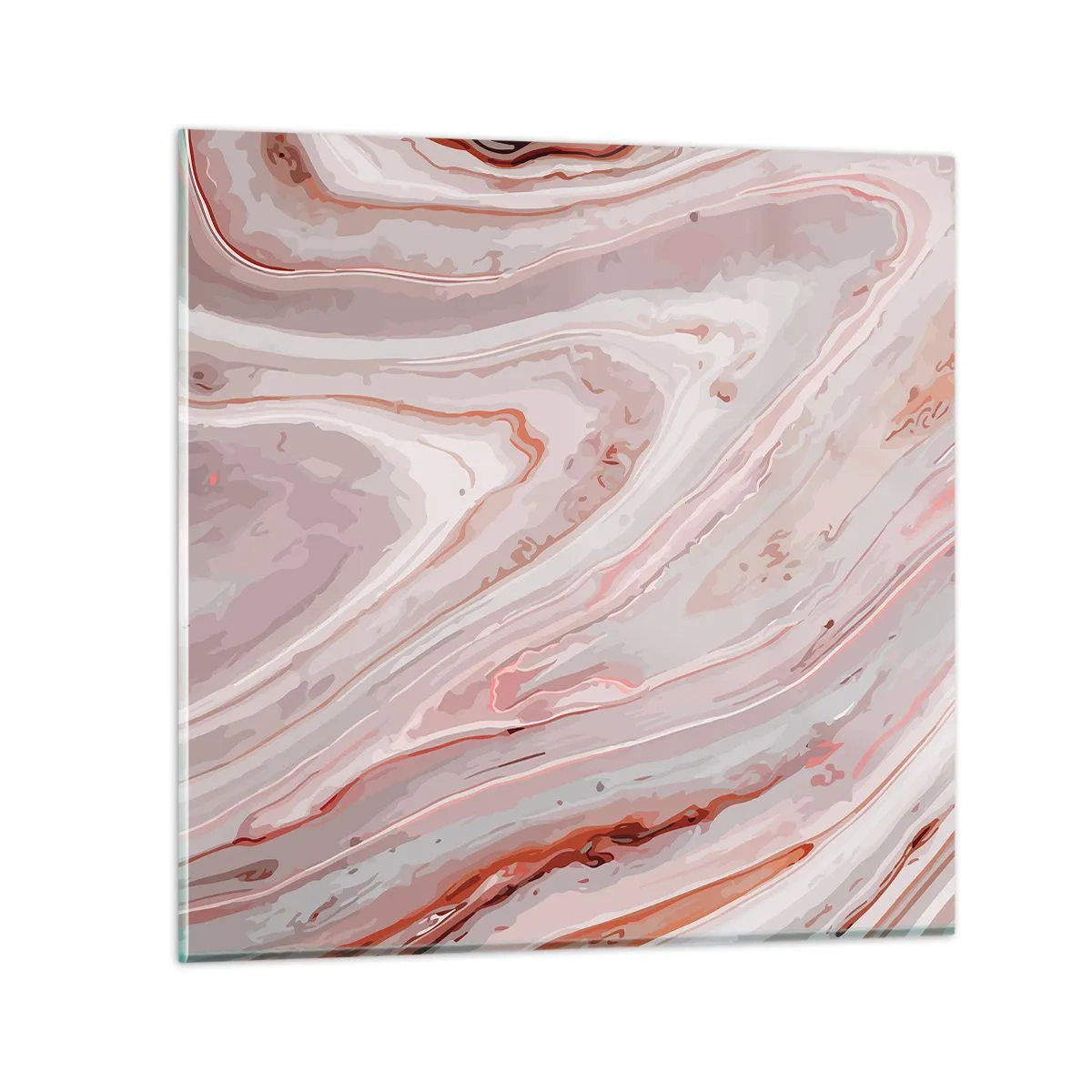 Schilderen op glas - Roze vloeistof - 30x30 cm