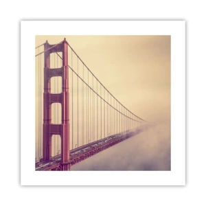 Poster - Tussen hemel en aarde - 40x40 cm