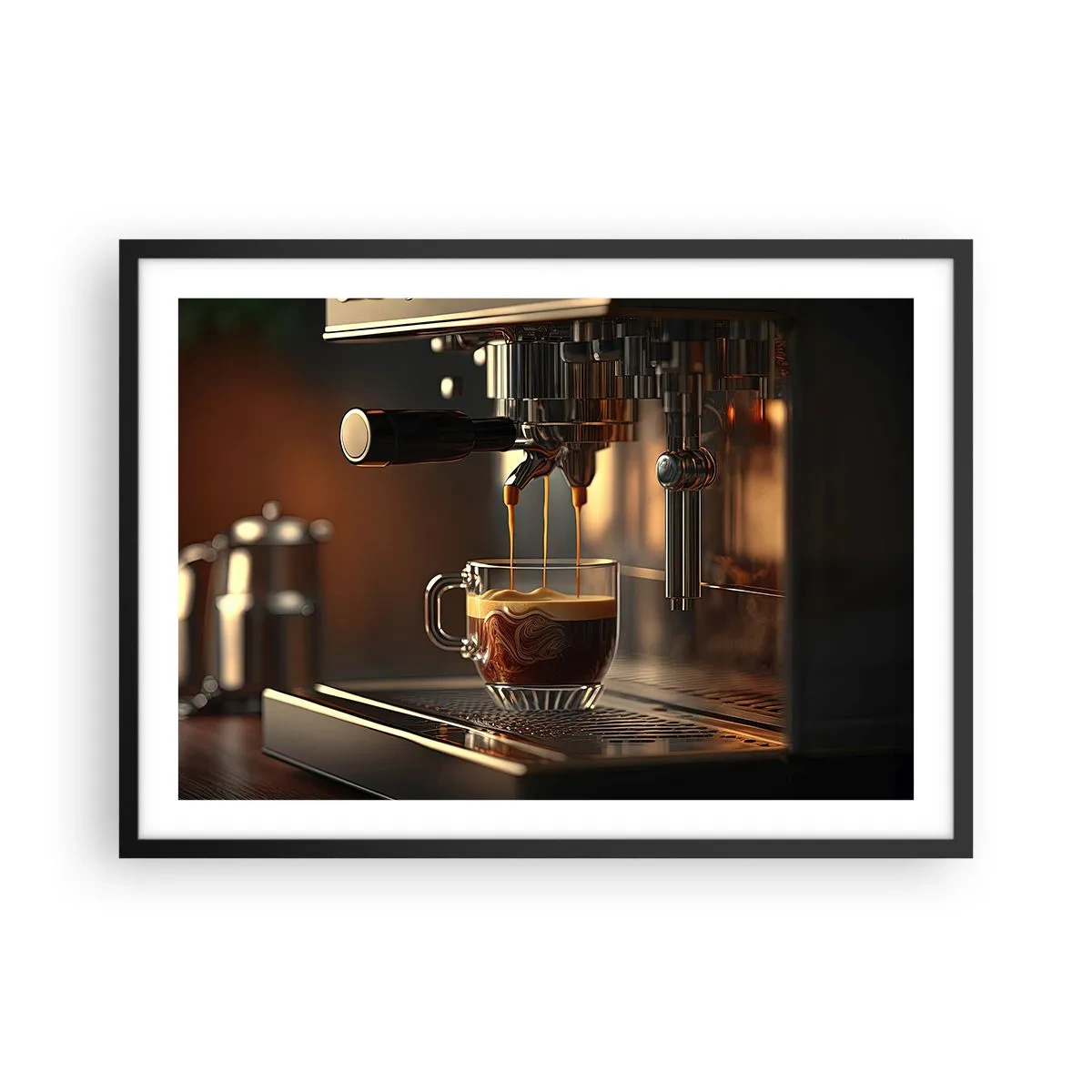 Poster in een zwarte lijst - Een sensuele mix - 70x50 cm