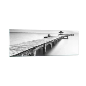 Schilderen op glas - In de verte - 90x30 cm