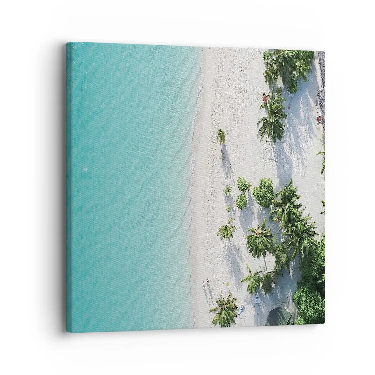 Schilderen op canvas - Een vakantie in het paradijs - 30x30 cm