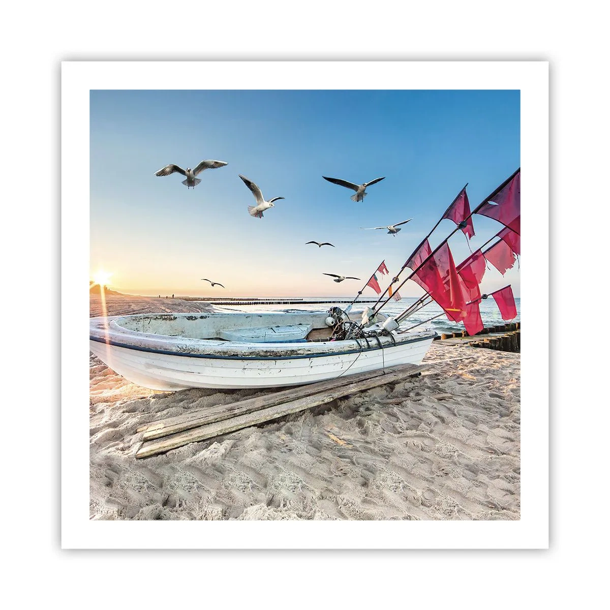 Poster - Een welverdiende rust - 60x60 cm