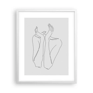 Poster in een witte lijst - Waar meisjes van dromen - 40x50 cm