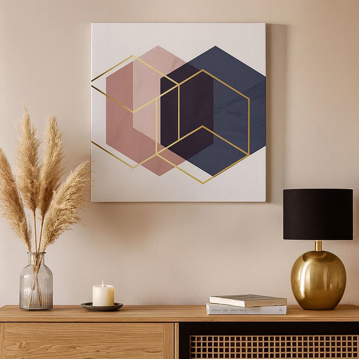 Schilderen op canvas - De kracht van eenvoud - 30x30 cm