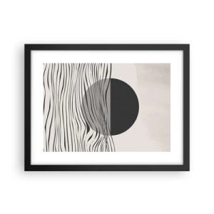 Poster in een zwarte lijst - Halve compositie - 40x30 cm