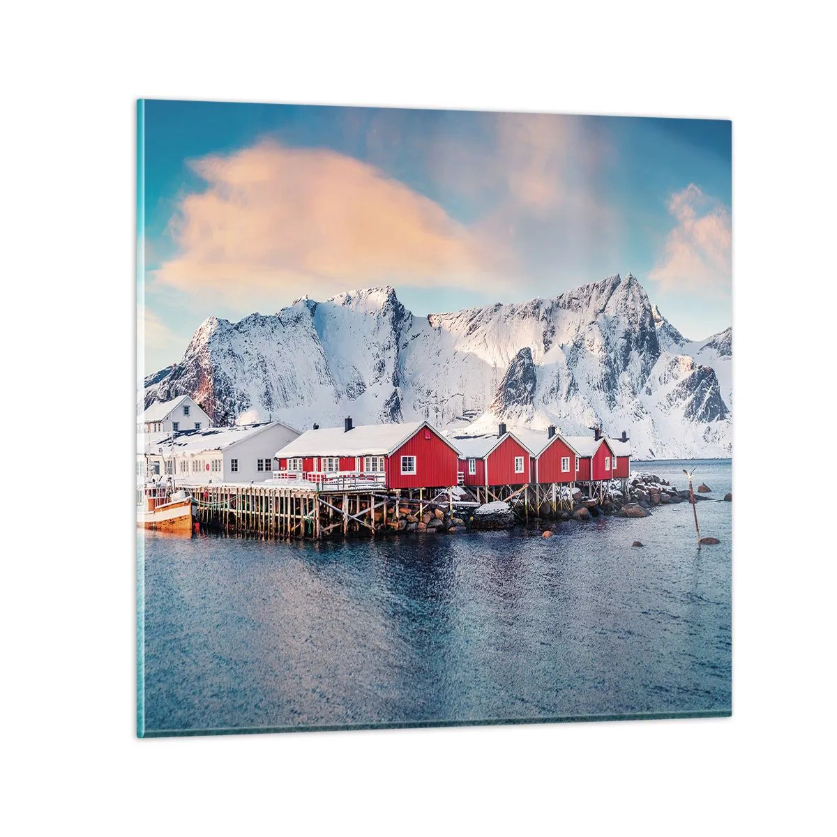 Schilderen op glas - Noordelijke retraite - 40x40 cm