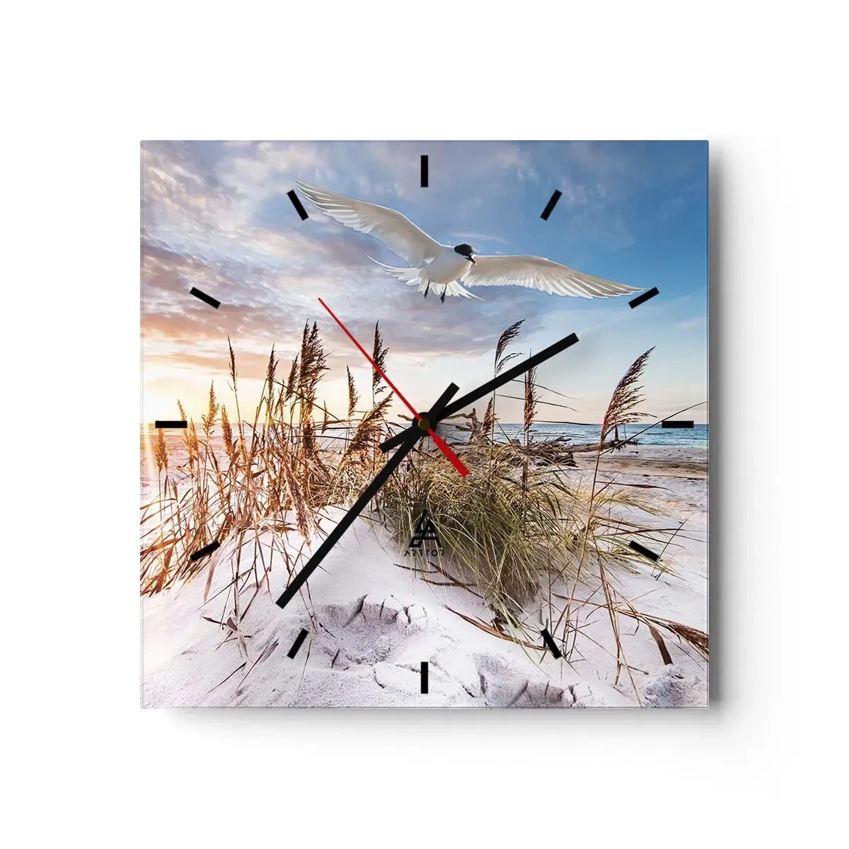 Wandklok - Klok - Wind uit zee - 30x30 cm