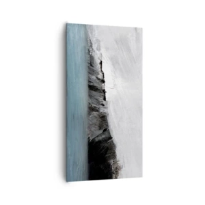 Schilderen op canvas - Water – aarde: botsing der elementen - 65x120 cm