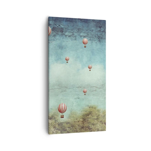 Schilderen op canvas - Vrij van de drukte van het leven - 55x100 cm