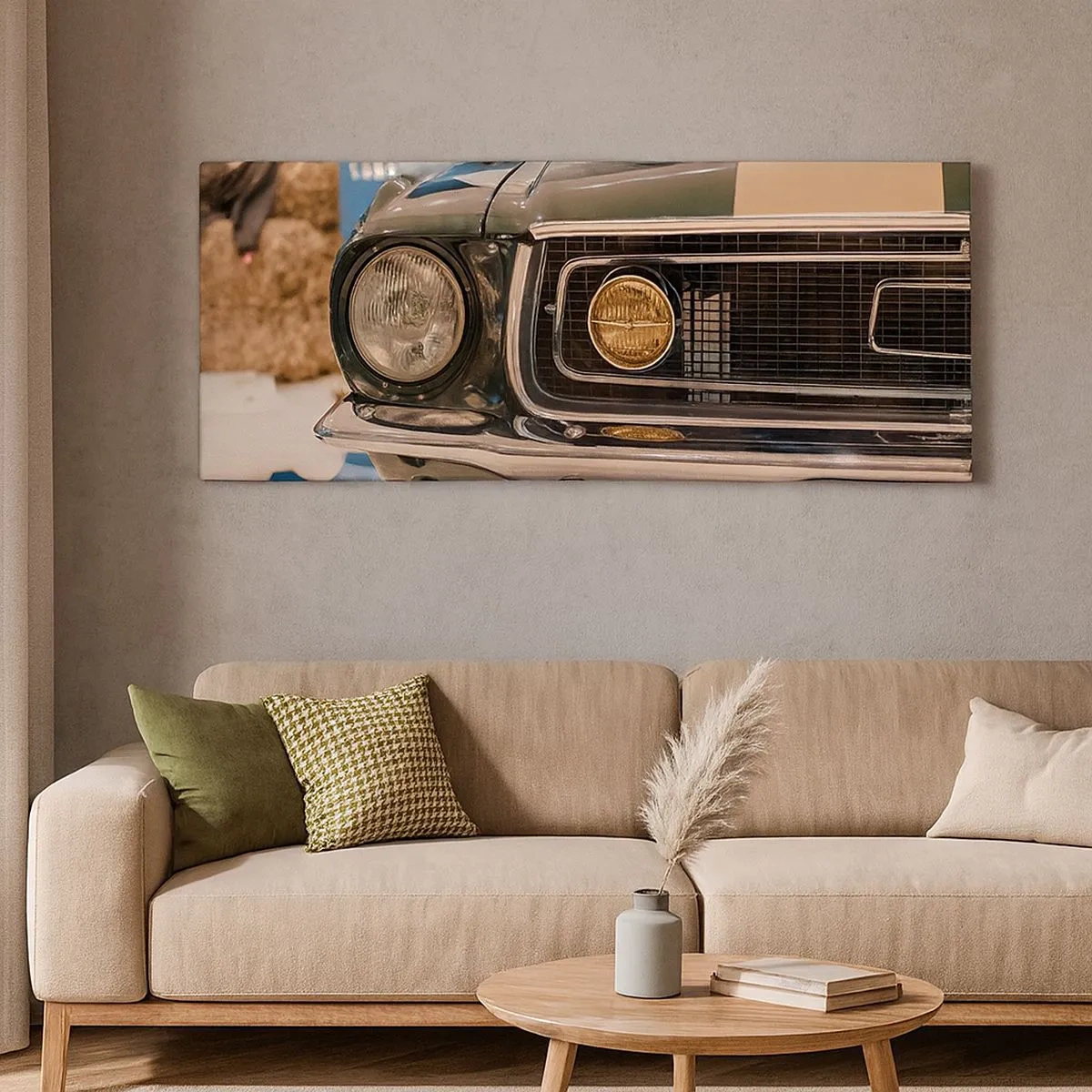 Schilderen op canvas - Ontmoeting met een legende - 100x40 cm