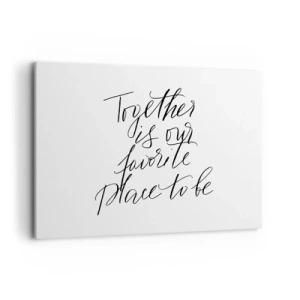 Schilderen op canvas - Voel jij het ook? - 100x70 cm