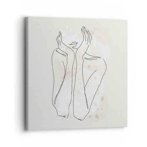 Schilderen op canvas - Een dromerig moment - 30x30 cm