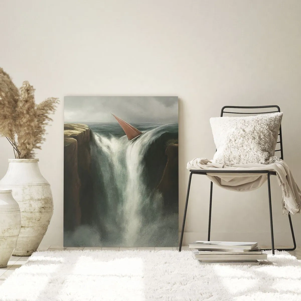 Schilderen op glas - Een waarschuwing voor het leven - 70x100 cm