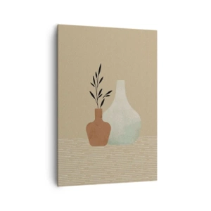 Schilderen op canvas - De vaas en zijn idee - 70x100 cm