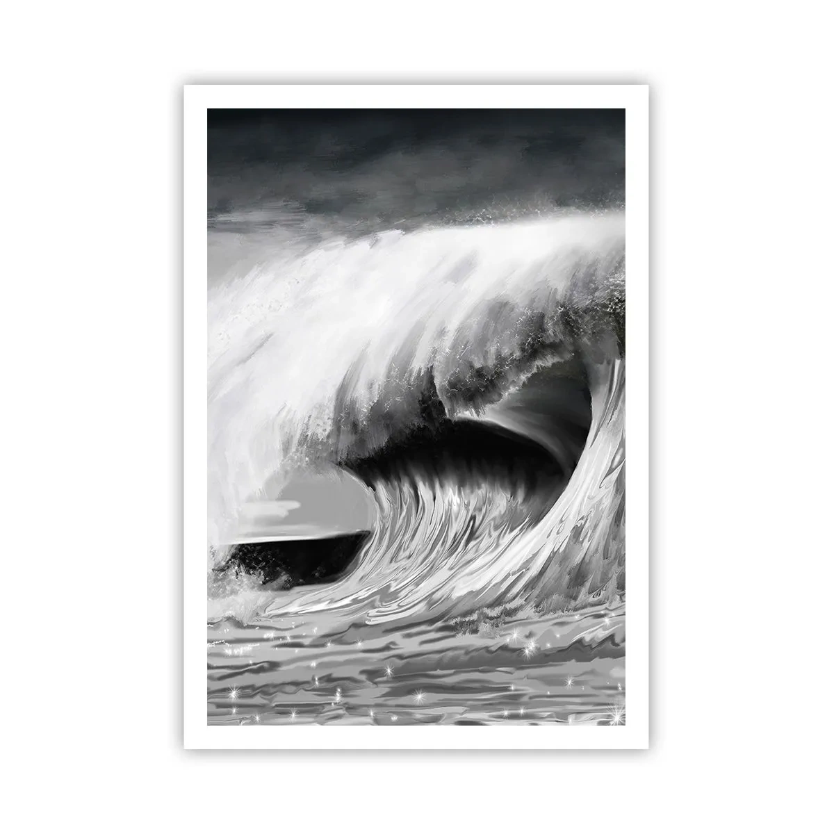 Poster - De woede van de oceaan - 70x100 cm