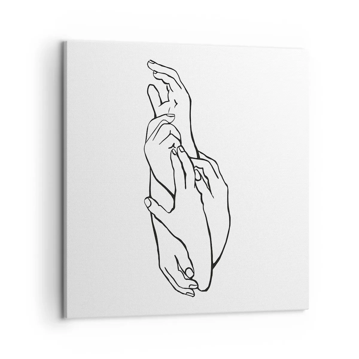 Schilderen op canvas - Goede aanraking - 50x50 cm