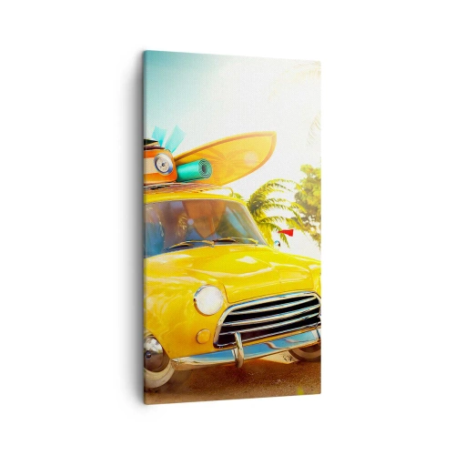 Schilderen op canvas - Een reis voor meer dan één glimlach - 45x80 cm