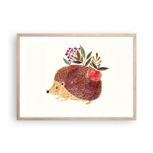 Een poster in een licht eiken lijst - En je vindt mij al leuk - 70x50 cm