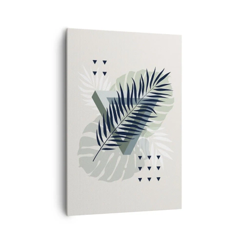 Schilderen op canvas - Natuur en geometrie - twee orden? - 70x100 cm