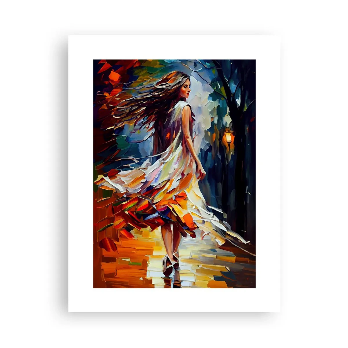 Poster - Herfst meisje - 30x40 cm