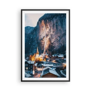 Poster in een zwarte lijst - De stralende geest van de winter - 61x91 cm