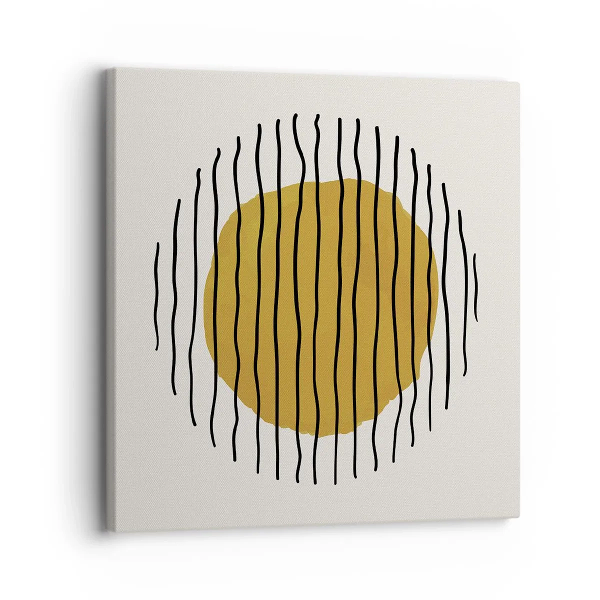 Schilderen op canvas - Abstractie trillend van warmte - 30x30 cm