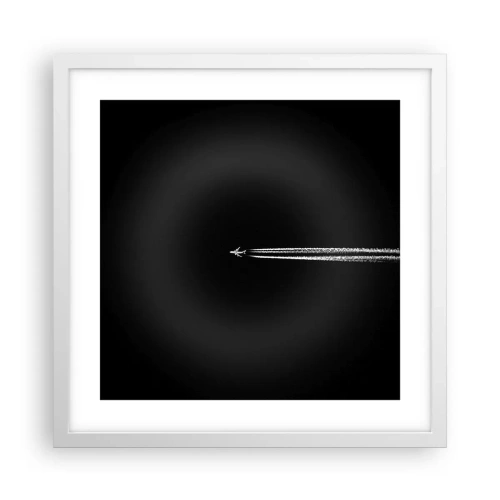 Poster in een witte lijst - Naar een andere dimensie - 40x40 cm