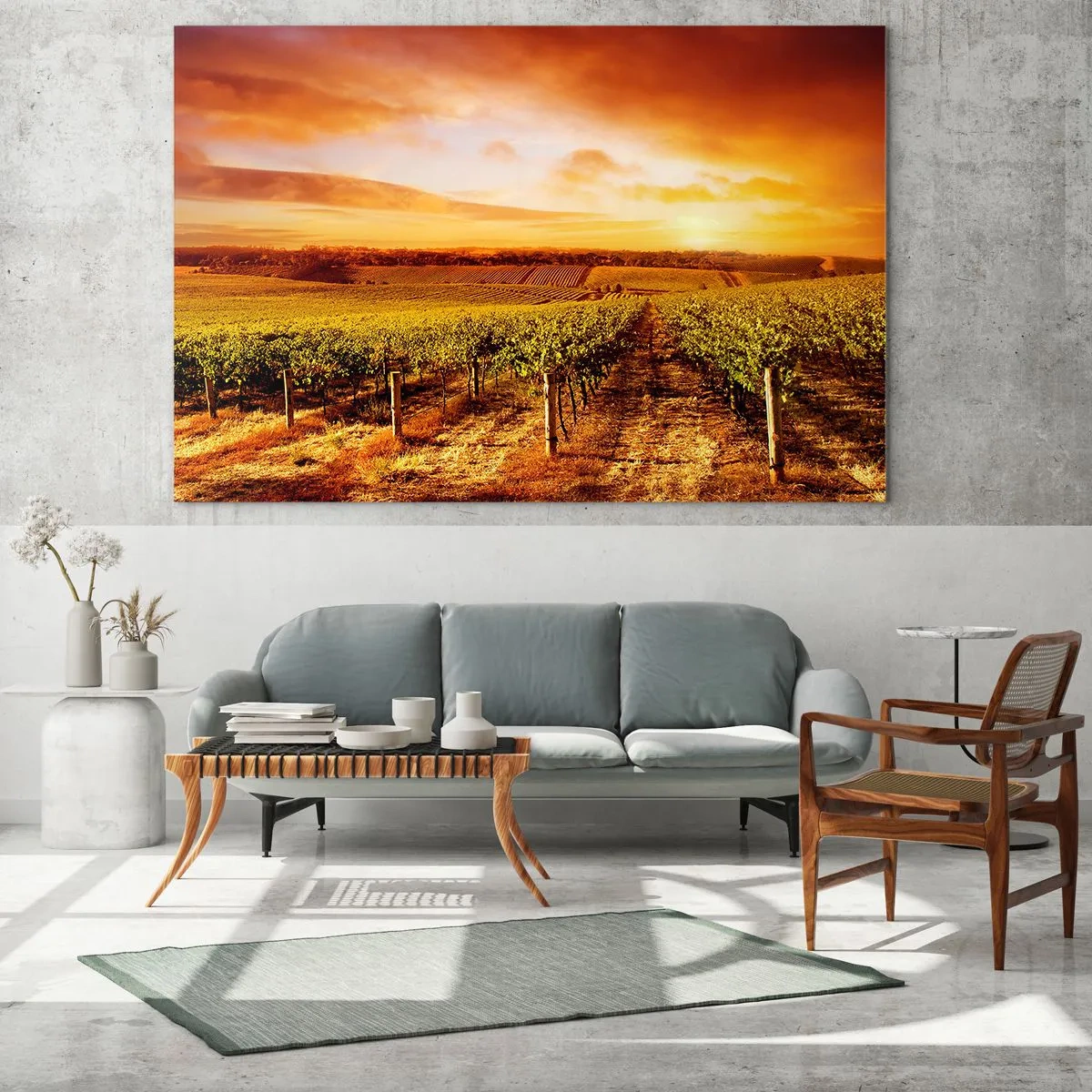 Schilderen op glas - Licht fruitig met een vleugje zonneschijn - 100x70 cm