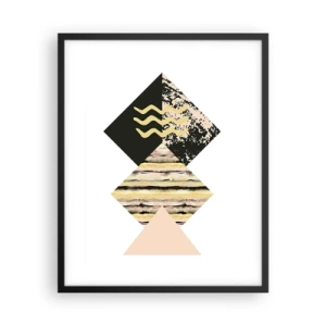 Poster in een zwarte lijst - Er is niet zo eenvoudig - 40x50 cm