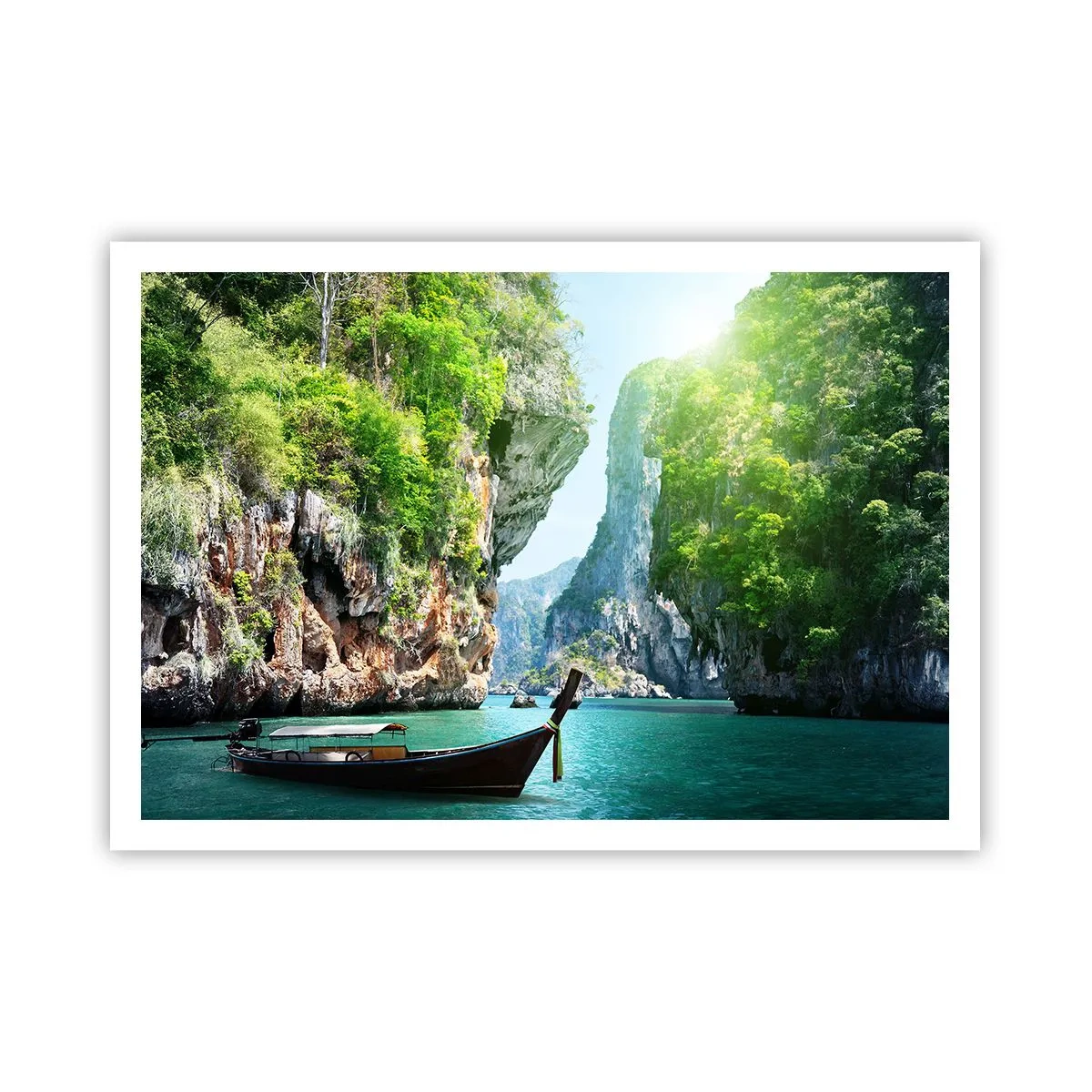 Poster - Een uitnodiging voor een exotische reis - 100x70 cm