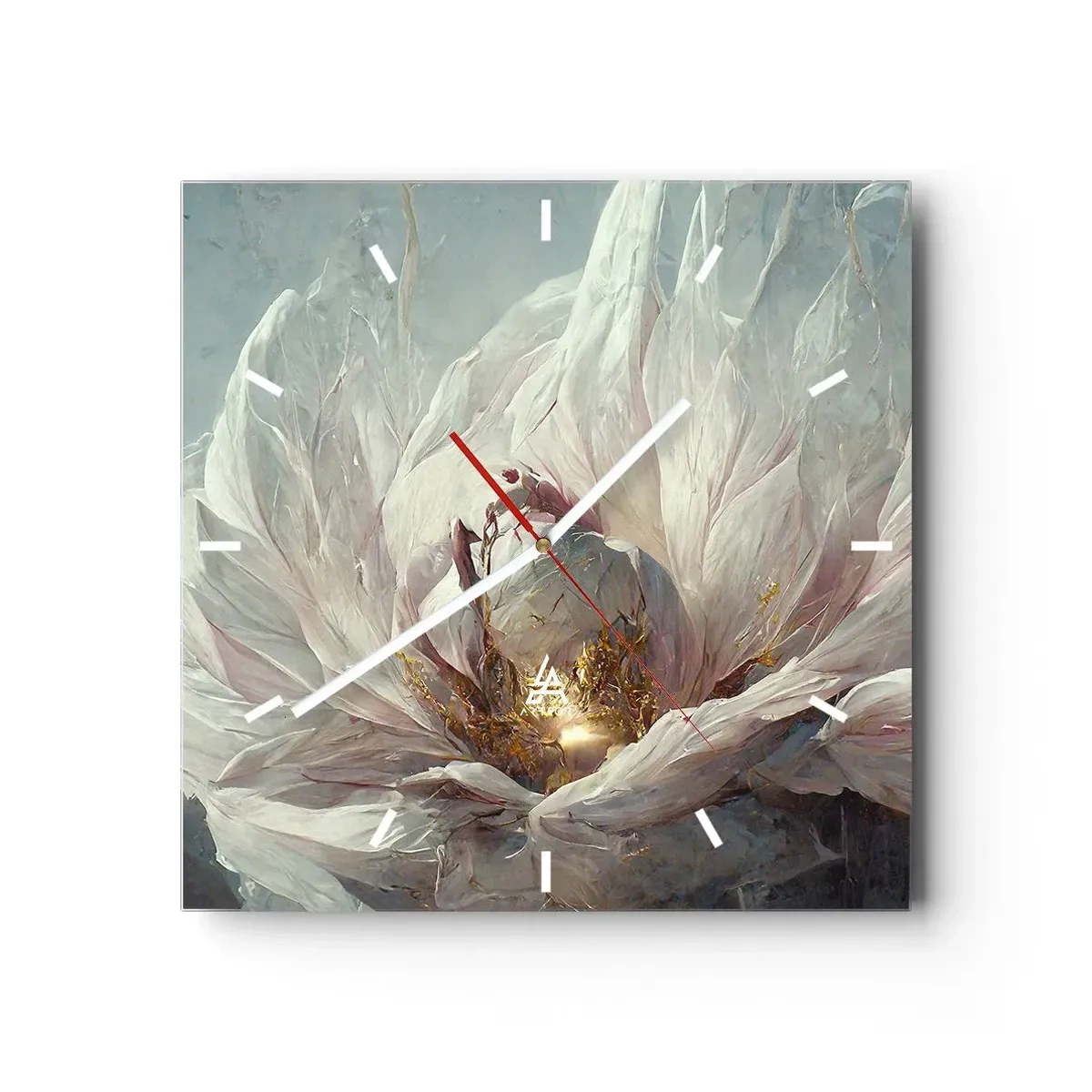 Wandklok - Klok - Hij bloeit eens in de honderd jaar - 40x40 cm